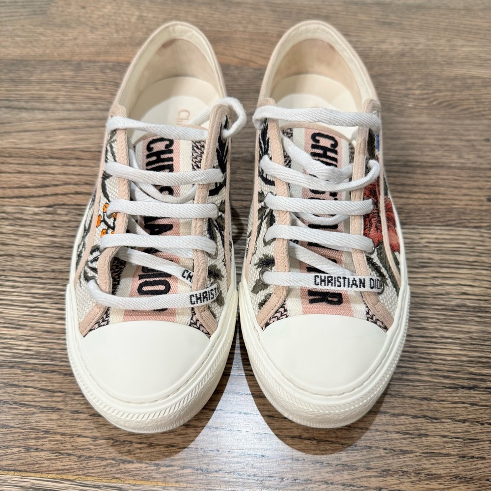 Dior Women's Sneakers - Cream, Black, Pink